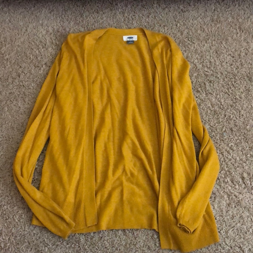 New Yellow Old Navy Cardigan